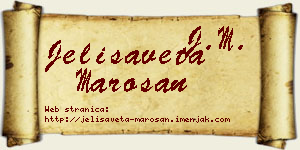 Jelisaveta Marošan vizit kartica